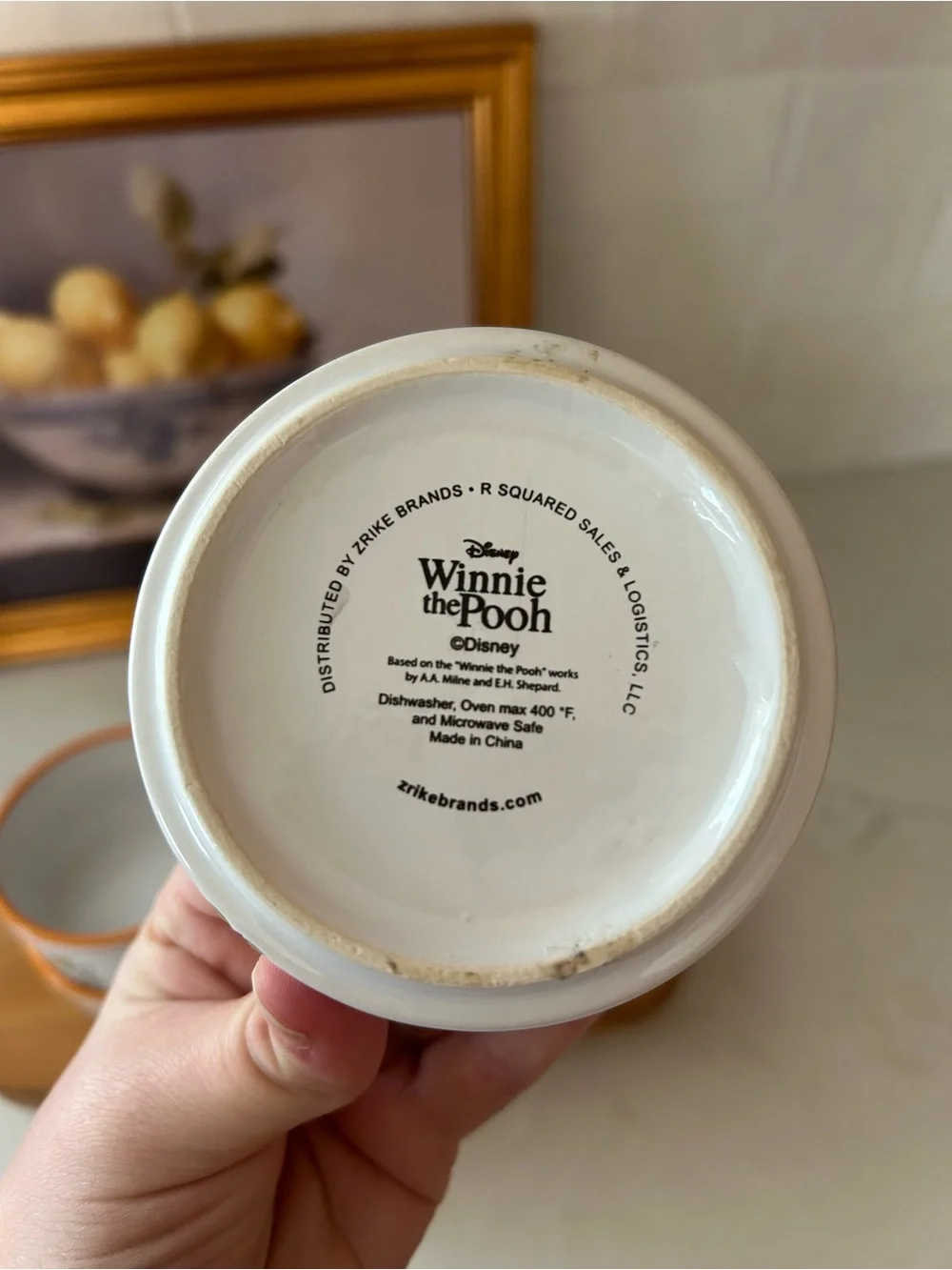 Disney Winnie the Pooh Ghost Halloween Ramekins Set of 4 Zrike Boo Ceramic